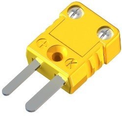 Male K Type Thermometer Thermocouple Wire Cable Connector Plug Yellow