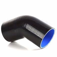 4" TO 4" 45Degree Silicone Coupler (Black)