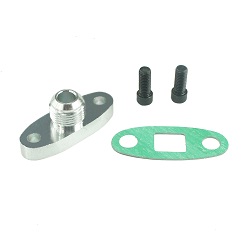 Turbo Oil Drain flange 10AN Fitting T3/T4, PTE, Borg, GTW