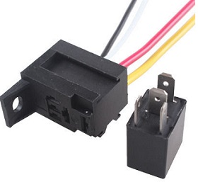 30A Mini Relay 12V 4Pin with Relay Holder