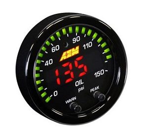 AEM X-Series Oil Pressure Gauge 0-150PSI