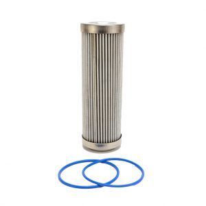 Fuelab 6 Micron Stainless Steel Replacement Element - 6in w/2 O-Rings & Instructions