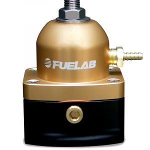 Fuelab 515 EFI Adjustable FPR 25-90 PSI (2) -10AN In (1) -6AN Return - Gold