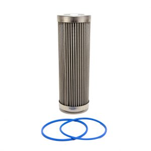 Fuelab 100 Micron Stainless Steel Replacement Element - 6in w/2 O-Rings & Instructions
