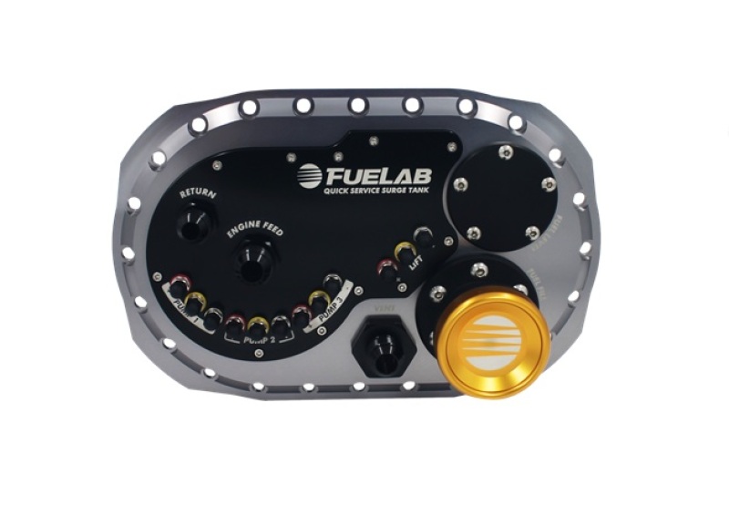 Fuelab Quick Service Surge Tank 2.0 w/No Lift Pump & No Surge Pump - Titanium - Image 2