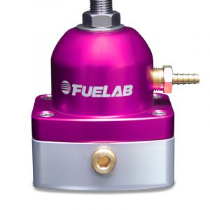 Fuelab 515 Carb Adjustable FPR Large Seat 1-3 PSI (2) -6AN In (1) -6AN Return - Purple