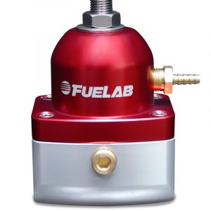 Fuelab 515 TBI Adjustable FPR Large Seat 10-25 PSI (2) -10AN In (1) -6AN Return - Red