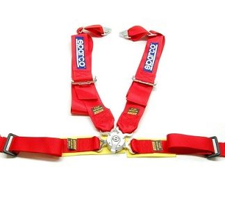 Sparco 4 Points 3" Snap-In Harness with Camlock (1 Pair)