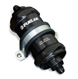 FUELAB 818 SERIES IN-LINE FUEL FILTER (PAPER ELEMENT)